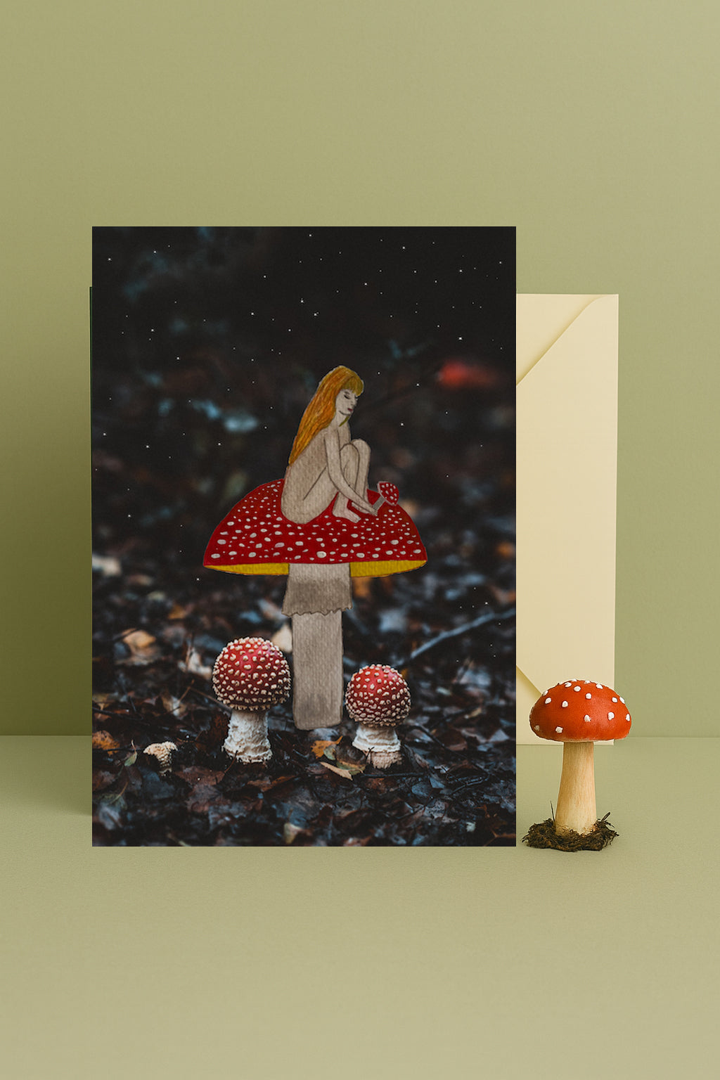Amanita Fairy greeting card
