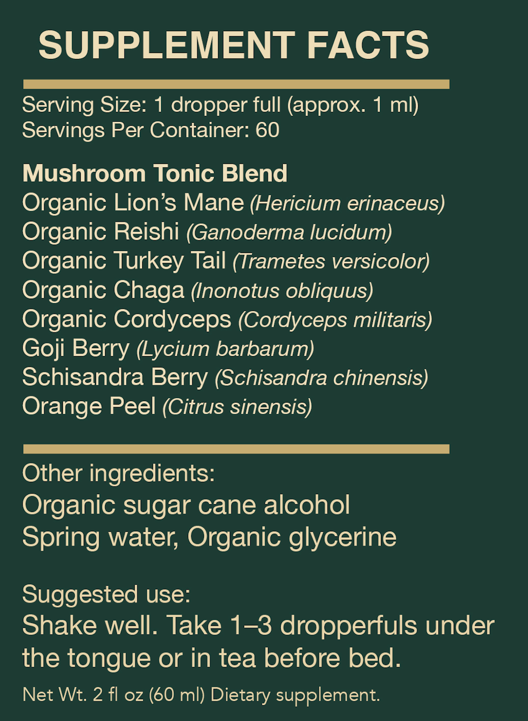 Sacred fungi- Full spectrum elixir for focus, energy & immune resilience