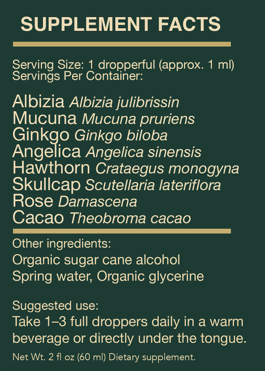 Dark Night- Botanical comfort for tender times