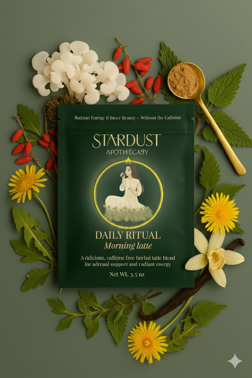 Daily Ritual latte powder- 3.5 oz Caffeine-Free | Adaptogenic | Rich in Plant-Based Minerals & Antioxidants