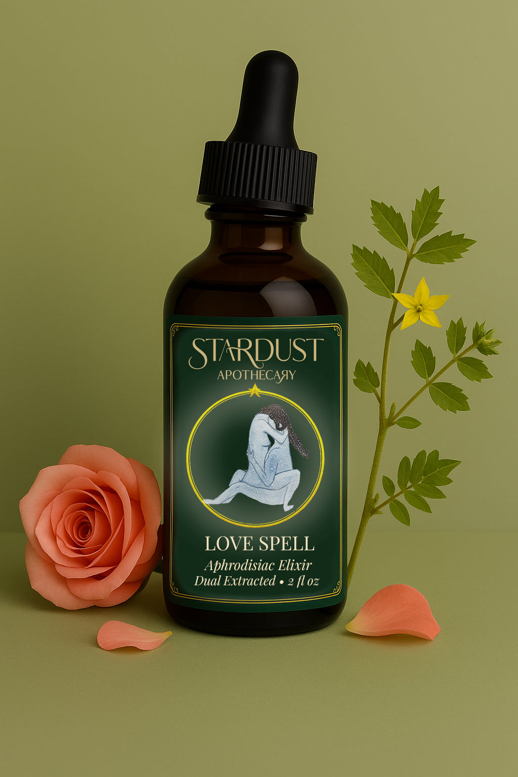 Love Spell- Aphrodisiac Elixir for Desire, Warmth & Sensual Vitality