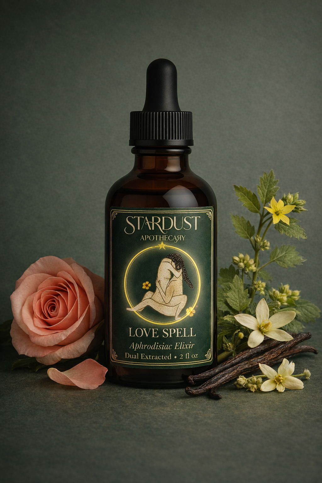 Love Spell- Aphrodisiac Elixir for Desire, Warmth & Sensual Vitality